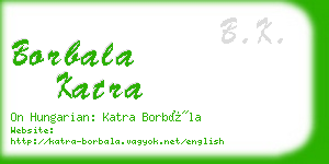 borbala katra business card